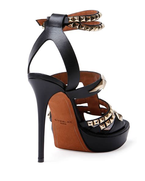 givenchy studded leather sandals|Givenchy high heel sandals.